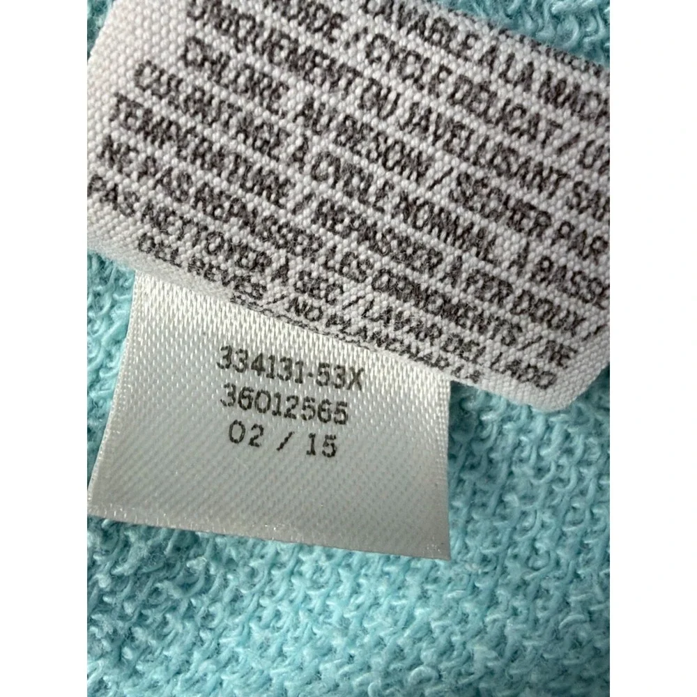 PINK Victoria's Secret Athletic Shorts Womens XS Aqua Blue‎ Graphic Logo Raw Hem
